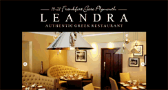 Desktop Screenshot of leandrarestaurant.co.uk